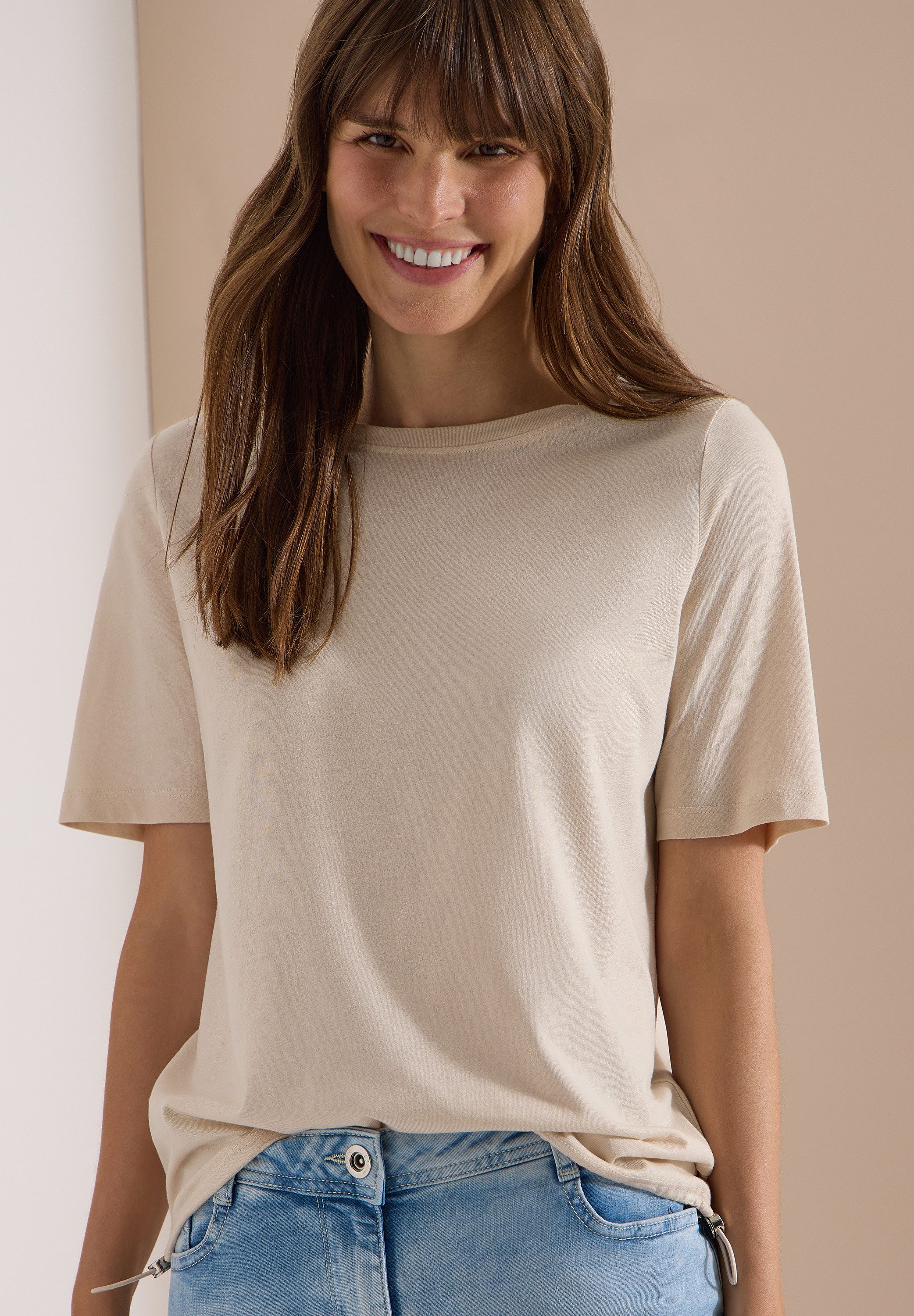 CECIL T-Shirt mit U-Boot-Ausschnitt