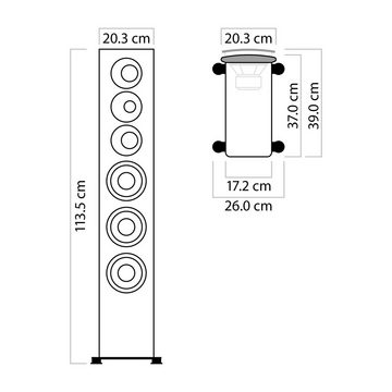 Nubert nuVero 110 Stand-Lautsprecher (520 W)