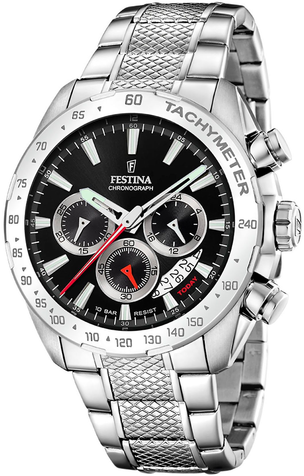 Festina Chronograph Timeless Chronograph, Armbanduhr, Quarzuhr, Herrenuhr, Stoppfunktion