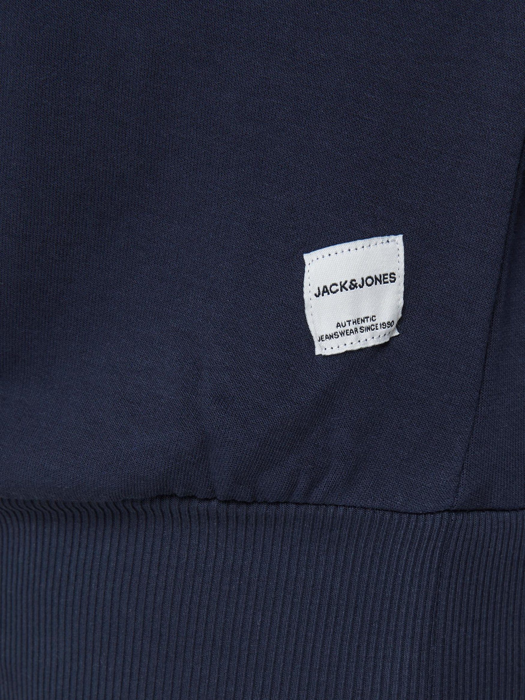 Jones & 4832 Basic JJEBASIC Plus Übergröße Size Jack Sweatshirt Sweater Sweatshirt in Pullover Navy