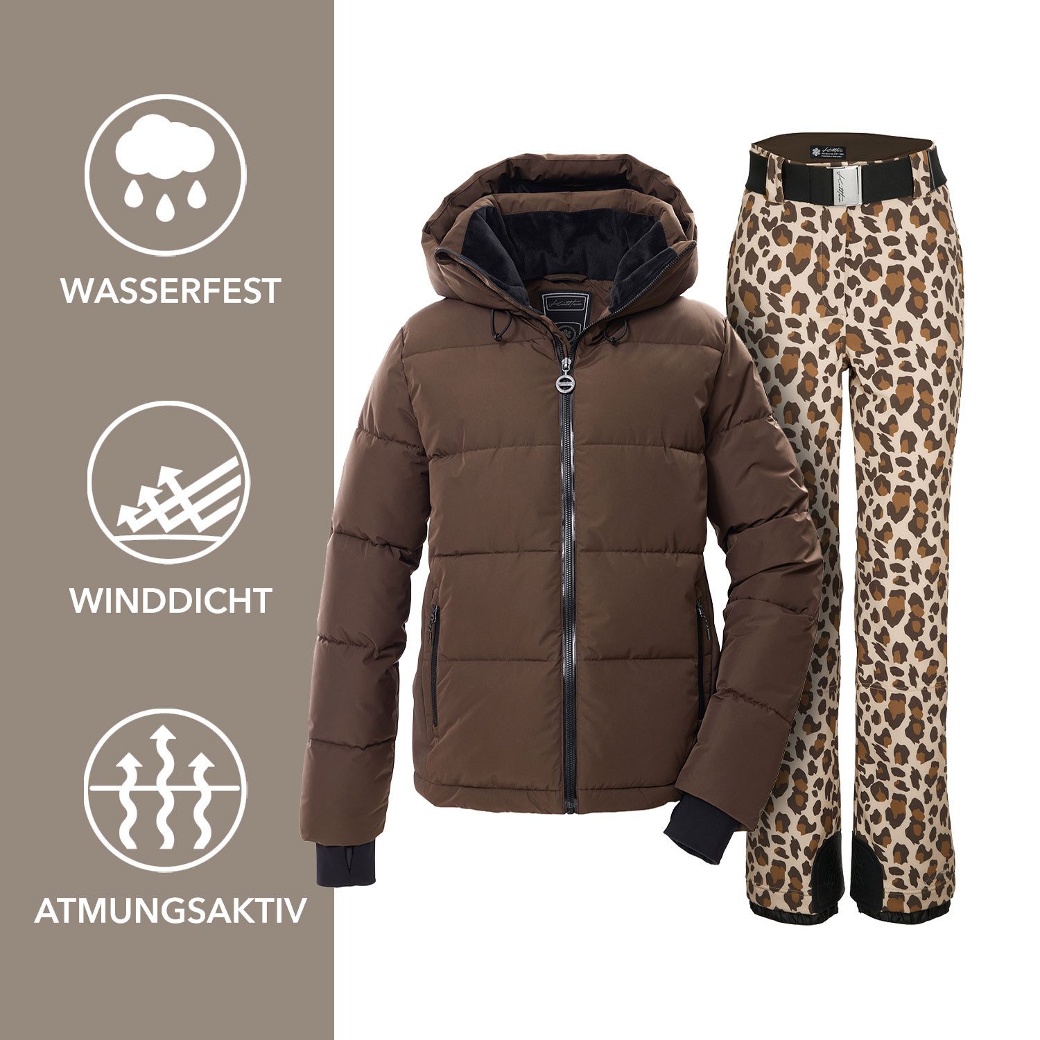 Killtec Skianzug Damen Leo Skijacke + Skihose, Schneefang - Wassersäule von 10.000 mm - verschweißte Nähte – Bild 2 von 5