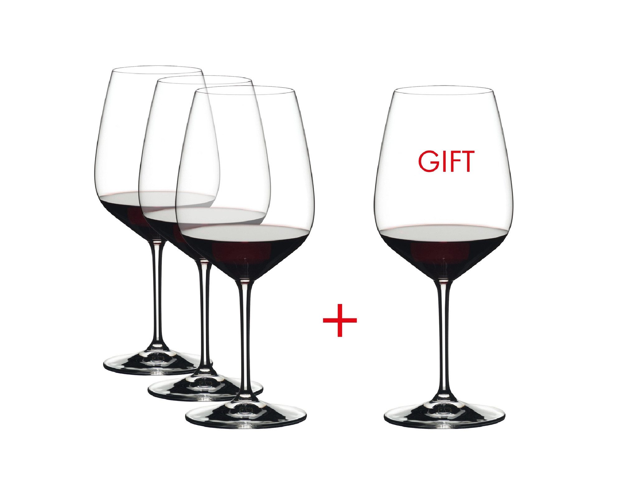 RIEDEL THE WINE GLASS COMPANY Glas Riedel Extreme Rotweinglas Cabernet 800 ml 4er Set, Kristallglas