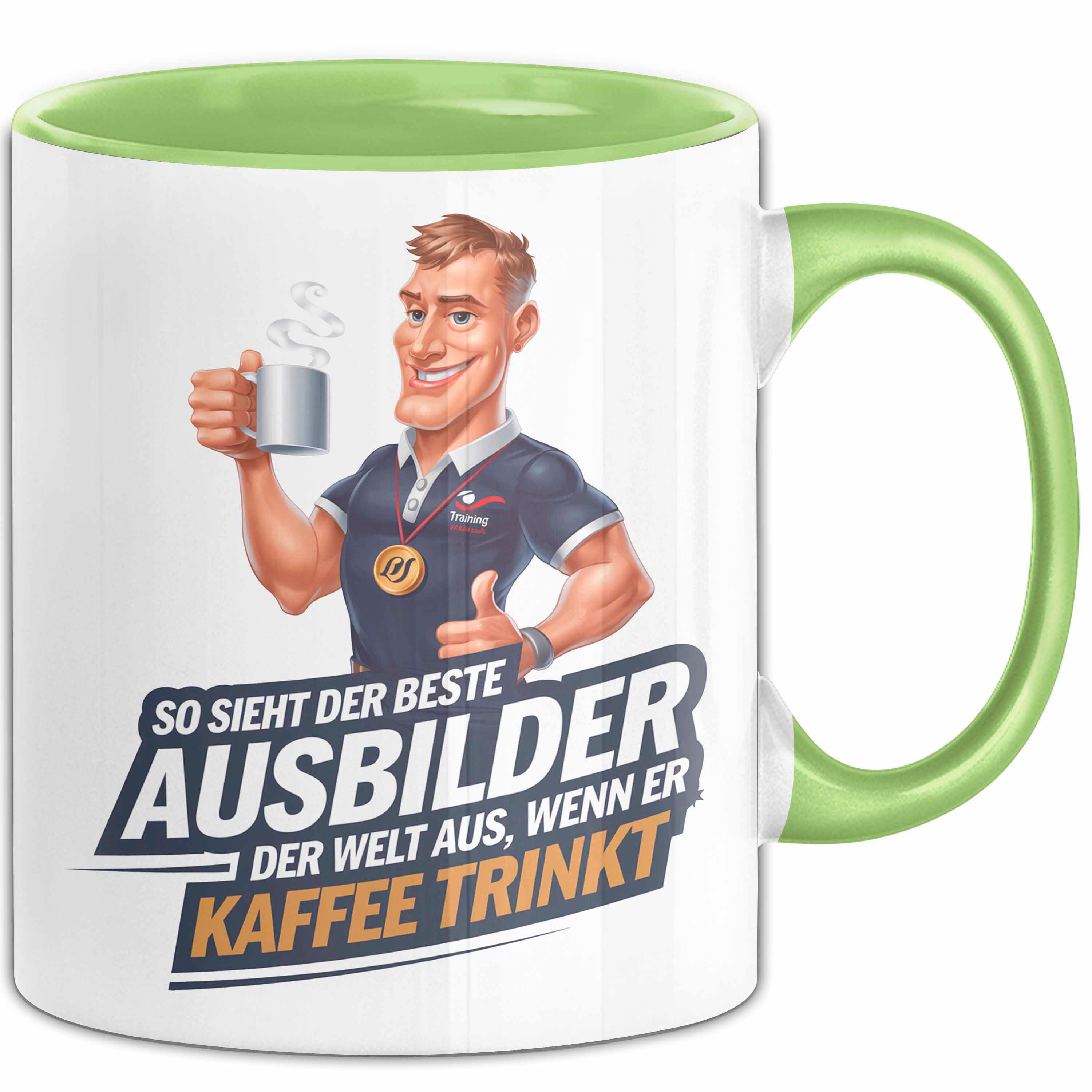 Trendation Tasse Trainer Tasse Geschenkidee Bester Trainer Trinkt Kaffee
