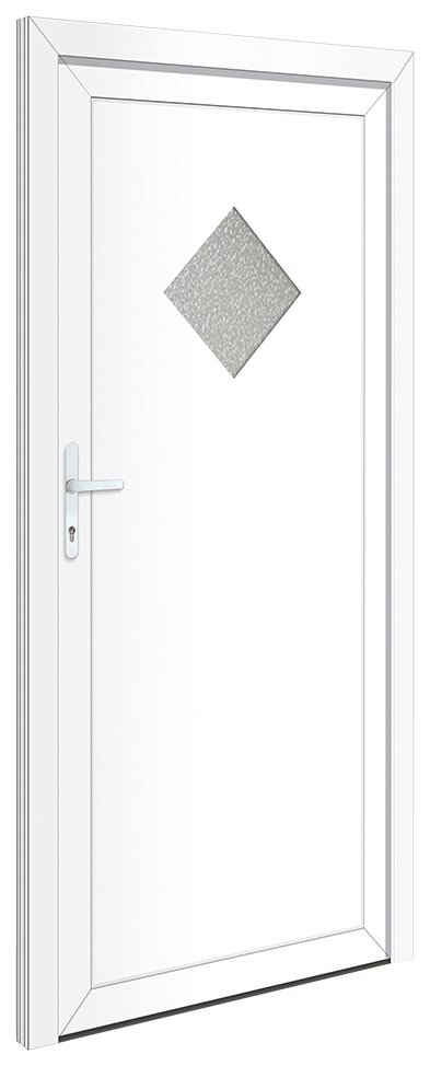 RORO Türen & Fenster Nebeneingangstür OTTO 24, BxH: 98x198 cm, weiß, ohne Griffgarnitur, inklusive Türrahmen