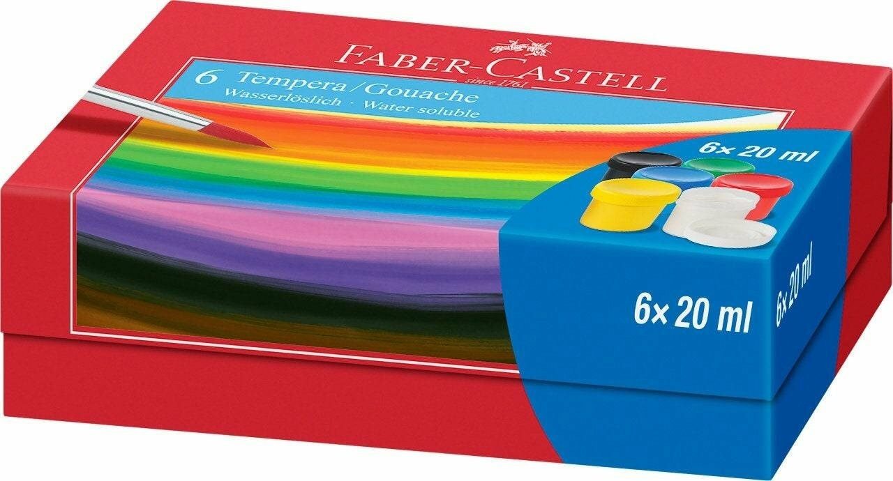 Faber-Castell Temperafarbe Faber-Castell Temperafarben 6x20ml