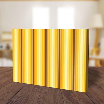 wandmotiv24 Leinwandbild Gelb Muster, Abstrakt (1 St), Wandbild, Wanddeko, Leinwandbilder in versch. Größen