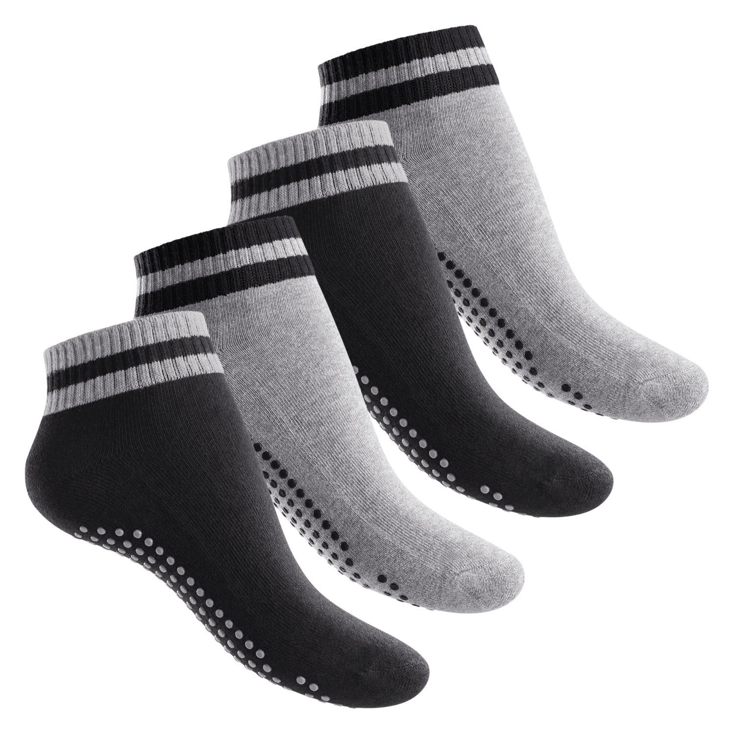 celodoro ABS-Socken Damen & Herren Yoga & Wellness Socken ABS Frotteesohle (4 Paar) Variante 2