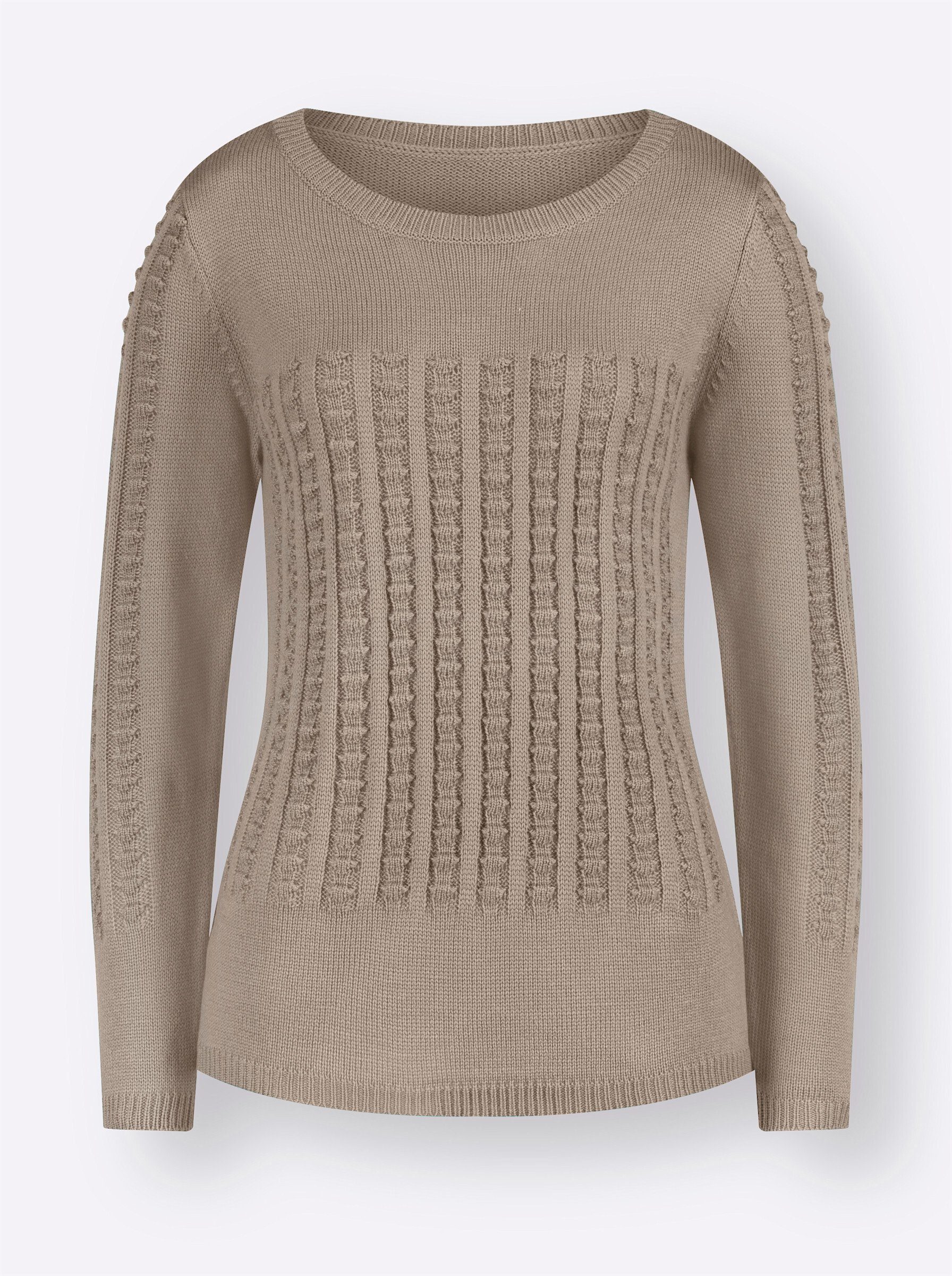 Sieh an! Strickpullover Langarm-Pullover günstig online kaufen