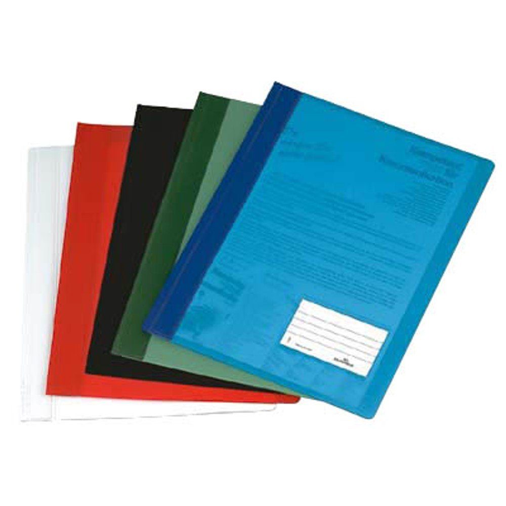 DURABLE Ringbuchmappe 10 Schnellhefter DURALUX® A4+ transluzent farbsortiert (10-St)