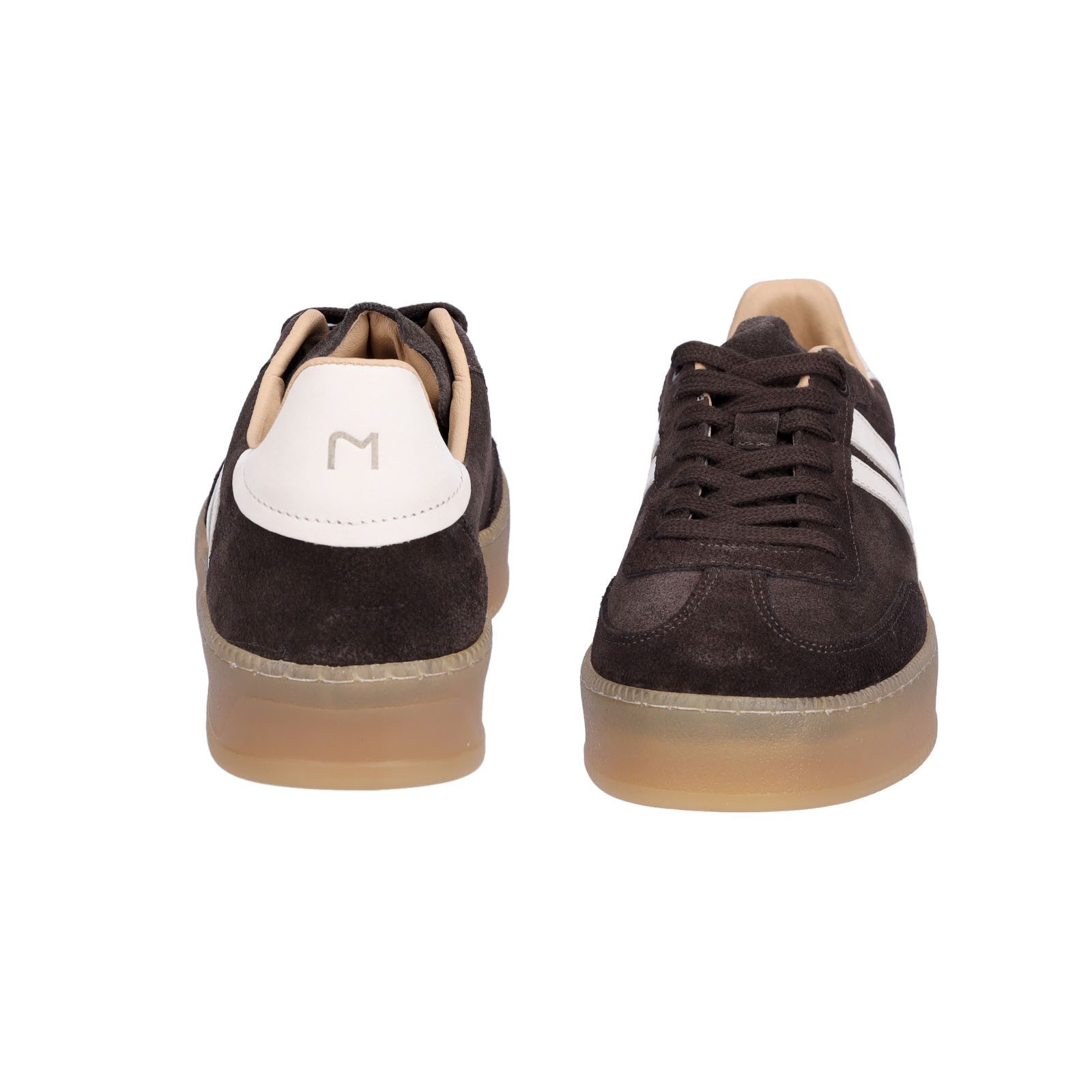 MIDS MARLA Damen Sneaker Velourleder in Braun mit Plateau-Sohle und gepolsterter Zunge