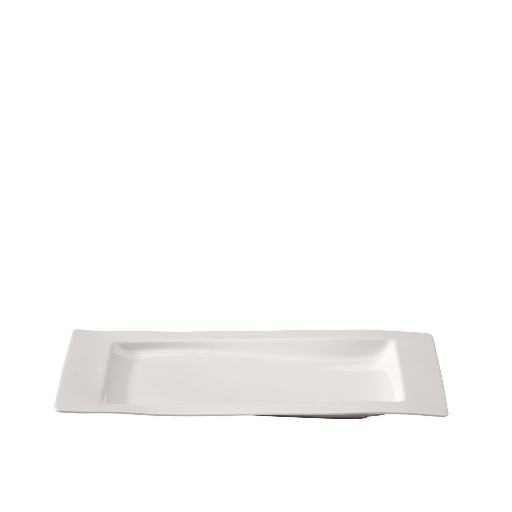 Villeroy & Boch Servierplatte NewWave Servierplatte, Porzellan, (1-tlg), Premium Porcelain, mikrow.- & spülm.sicher, Made in Germany