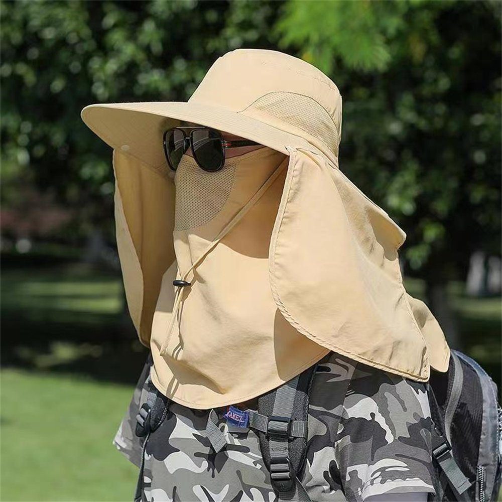 Damen Outdoorhut für Fischerhut und Dekorative Outdoorhut hellgrau Herren,UV-Sonnenschutz,breite