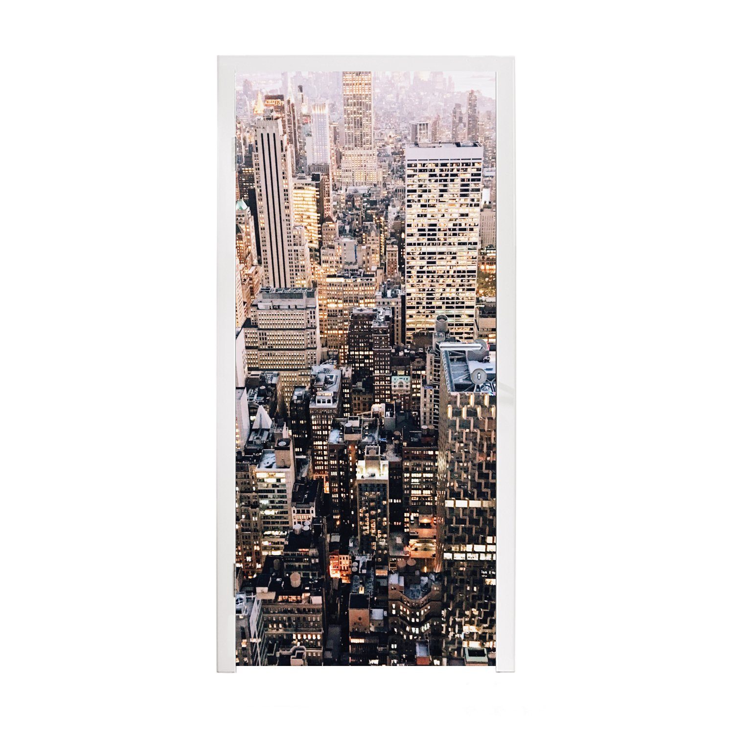 MuchoWow Türtapete New York - NYC - Amerika, Matt, bedruckt, (1 St), Fototapete für Tür, Türaufkleber, 75x205 cm