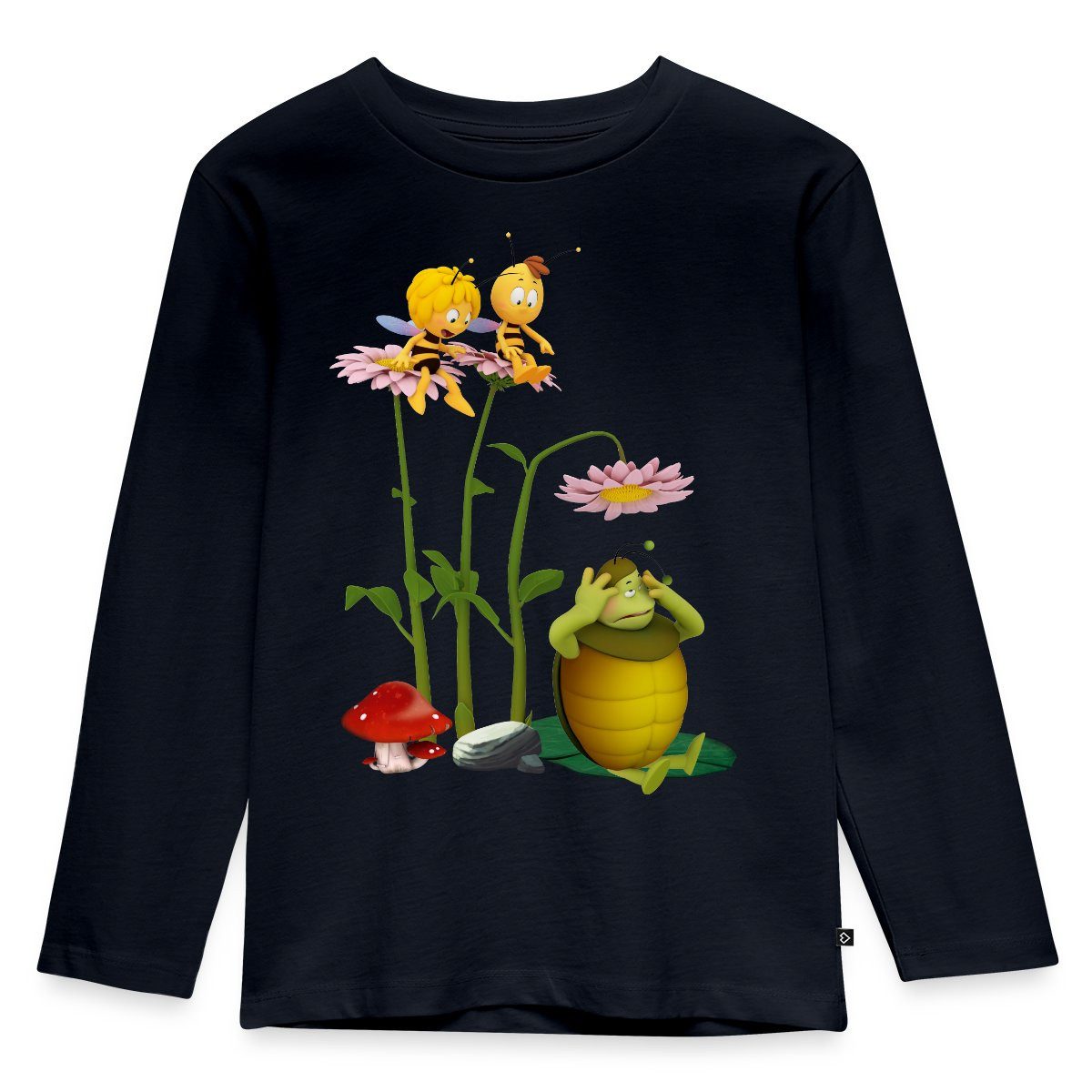 Spreadshirt T-Shirt Biene Maja Mistkäfer Kurt Kinder Premium Langarmshirt (1-tlg)