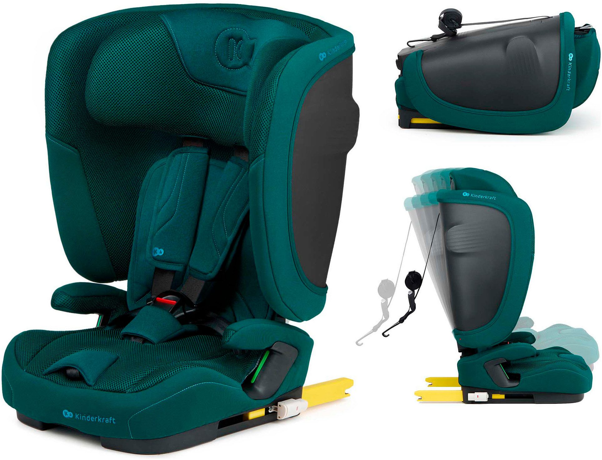 Kinderkraft Autokindersitz FIX2GO, ab: 15 Monaten, bis: 12 Jahren, ab: 76 cm, bis: 150 cm