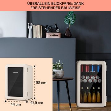 Klarstein Getränkekühlschrank HEA13-PopLife-65L 10040736, 69 cm hoch, 44 cm breit, Bierkühlschrank Getränkekühlschrank Flaschenkühlschrank mit Glastür