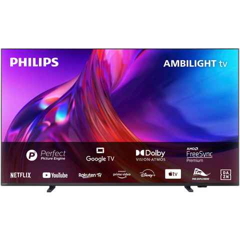 Philips 55PUS8548/12 LED-Fernseher (139 cm/55 Zoll, 4K Ultra HD, Android TV, Google TV, Smart-TV, 3-seitiges Ambilight)