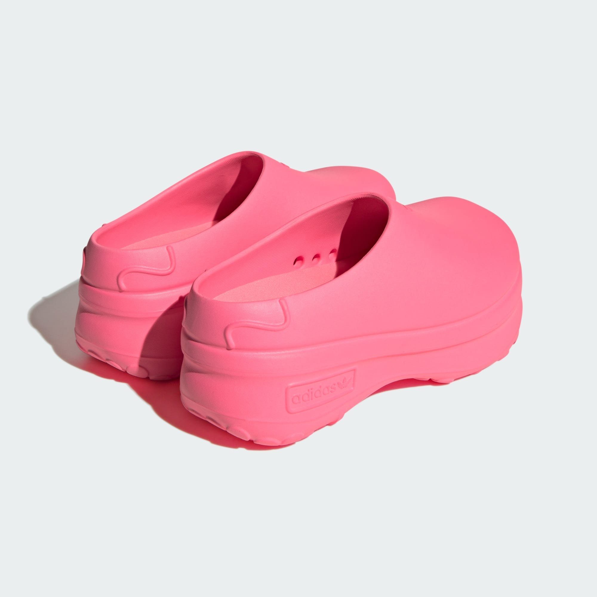 Pink adidas Originals MULE Lucid Black Slipper / ADIFOM Pink STAN Lucid / Core SMITH
