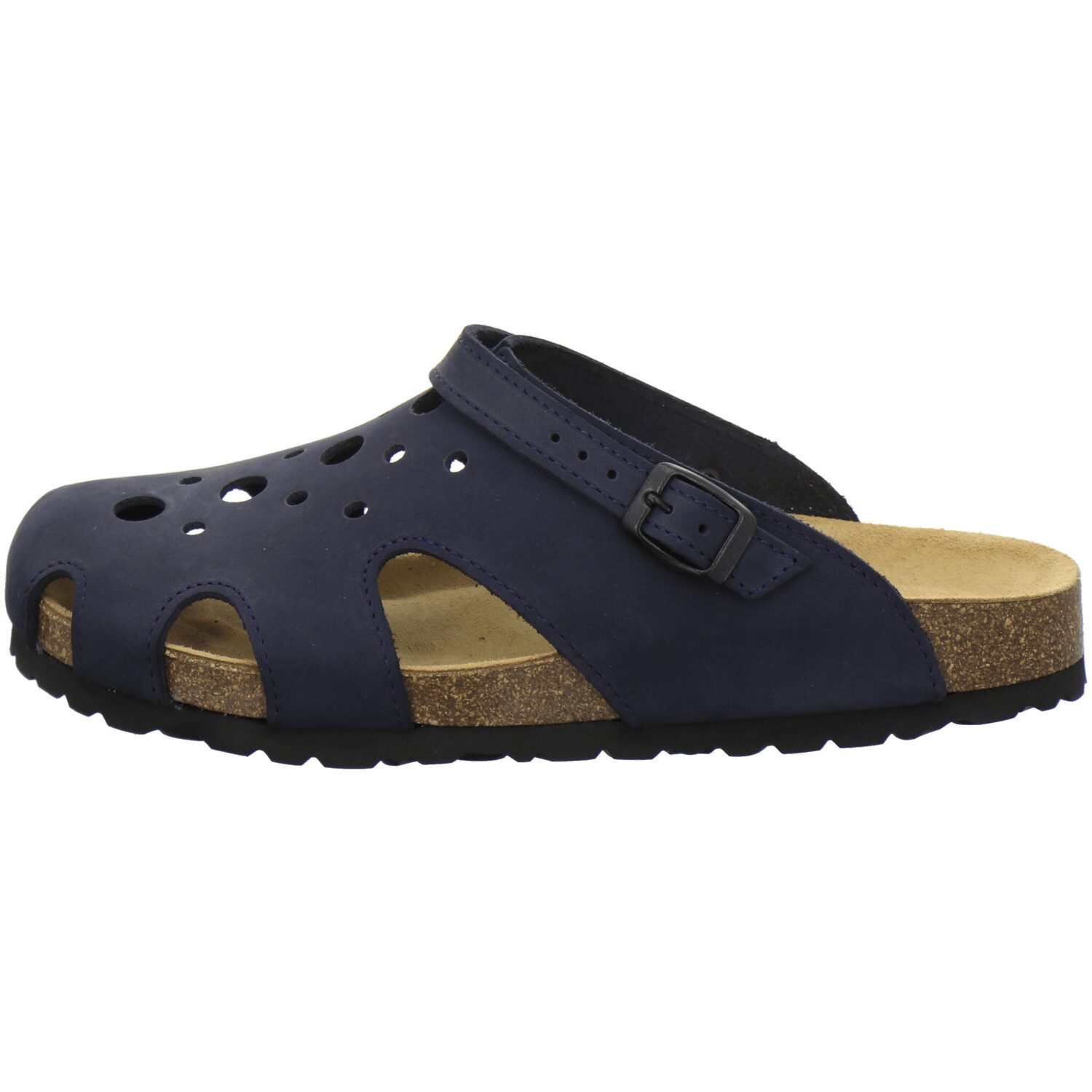 AFS-Schuhe 2993C40 Clogs Pantolette für Damen mit Fußbett, bequeme Hausschuhe aus Leder