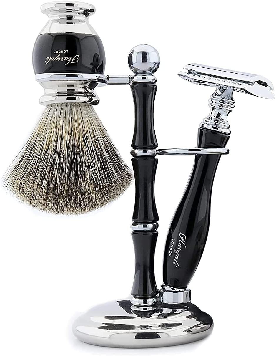 Haryali London Rasierset 5-teiliges Rasier-Set für Herren, Geschenkset, alles in einem