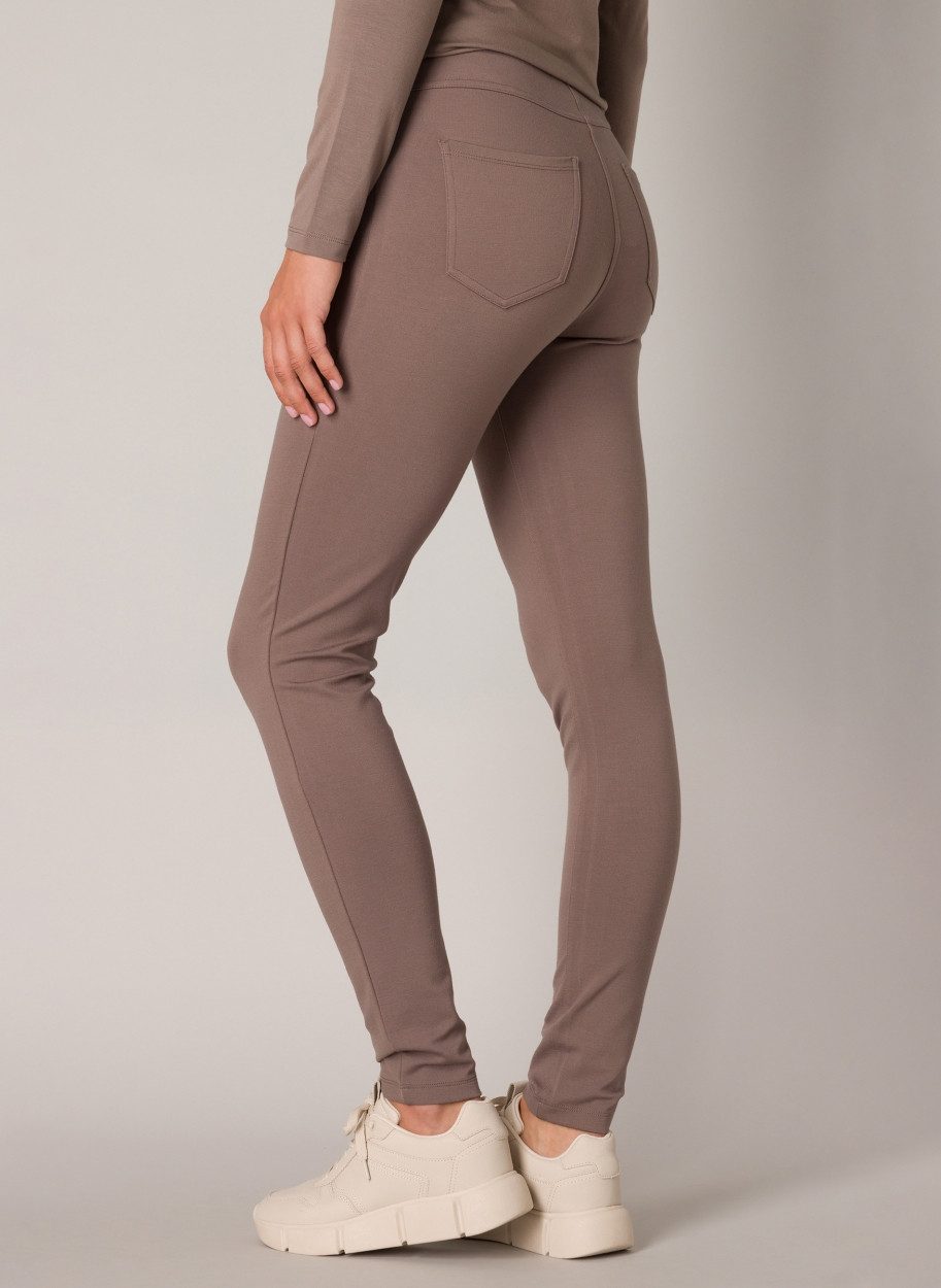 Base Level Treggings mit elastischem Bund und Viskose