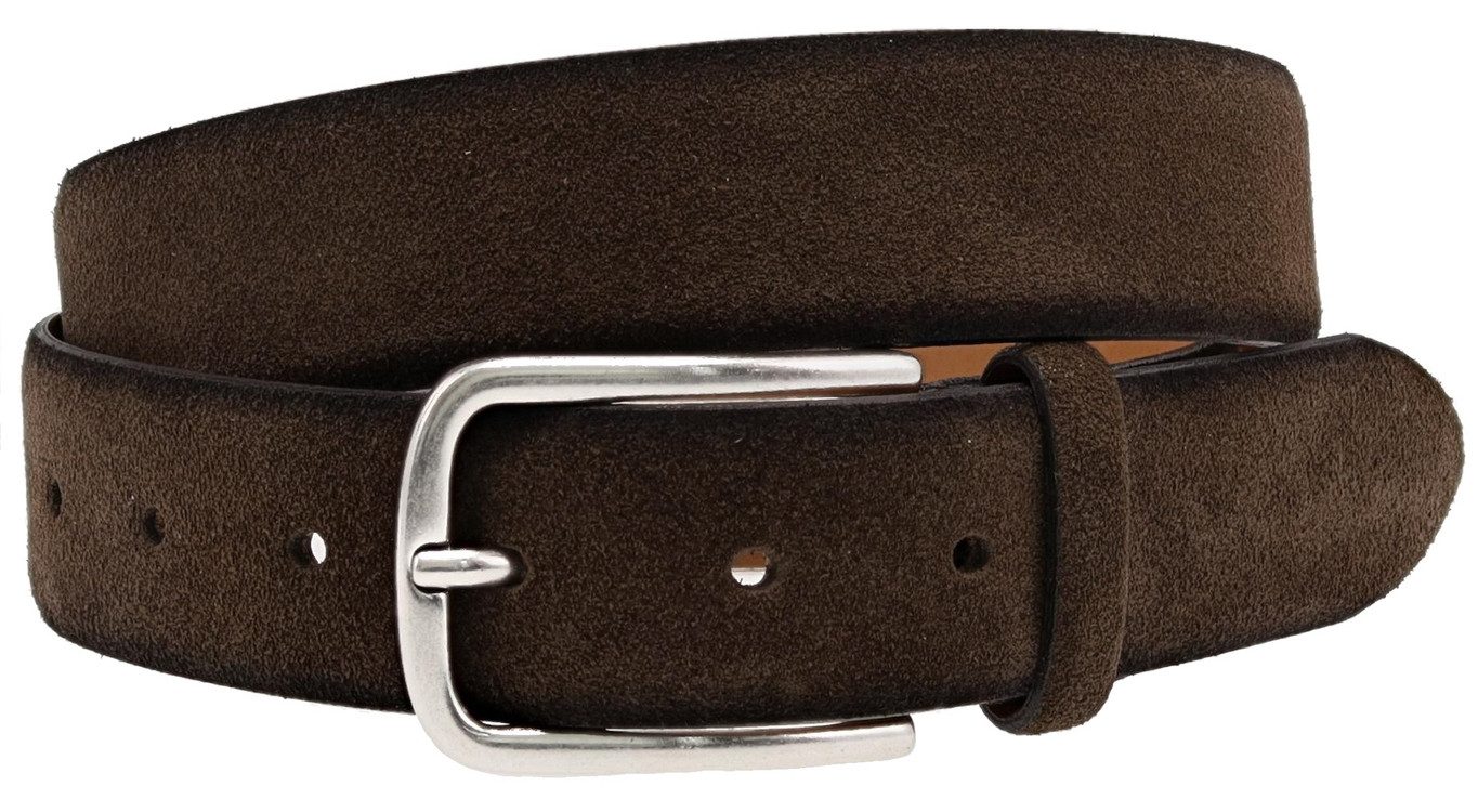 Ledergürtel V4640 Herren Anzugsgürtel Dunkelbraun