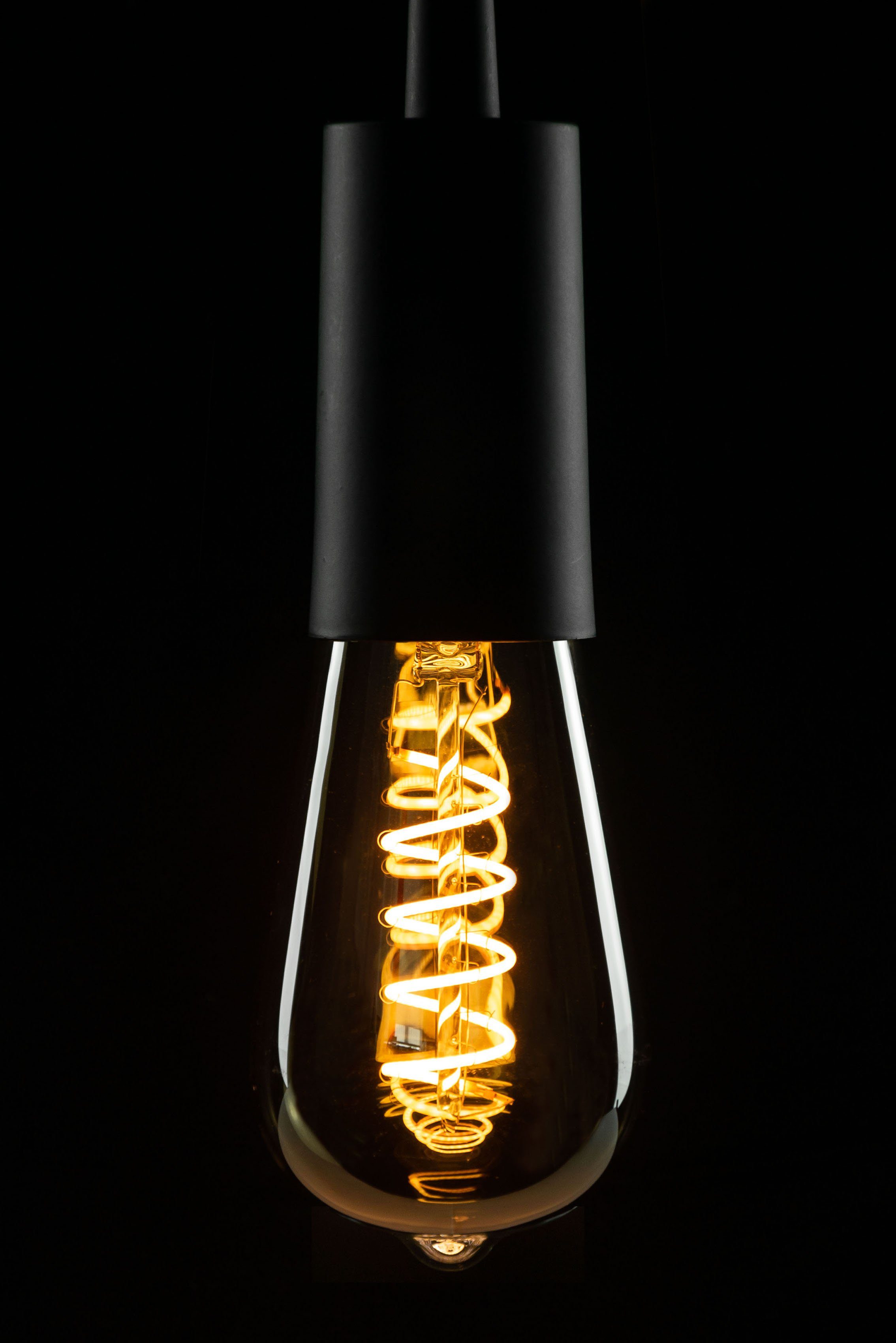 LED-Leuchtmittel 1 Warmweiß, St., smokey E27 Rustika Soft Soft E27, Line, grey, SEGULA dimmbar,