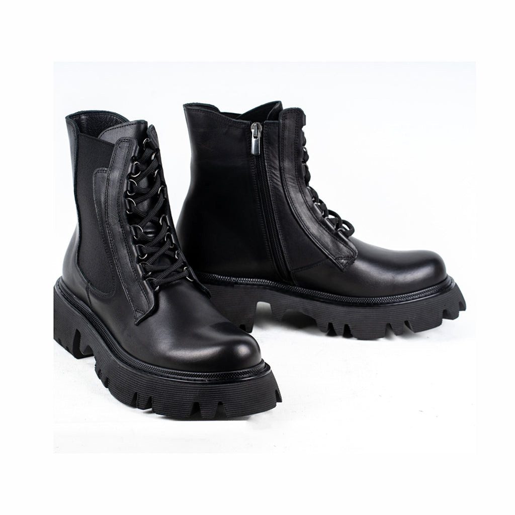 Boots damen schwarz, Damen Stiefel, Chelsea boots damen, high heels Black Schnürstiefel