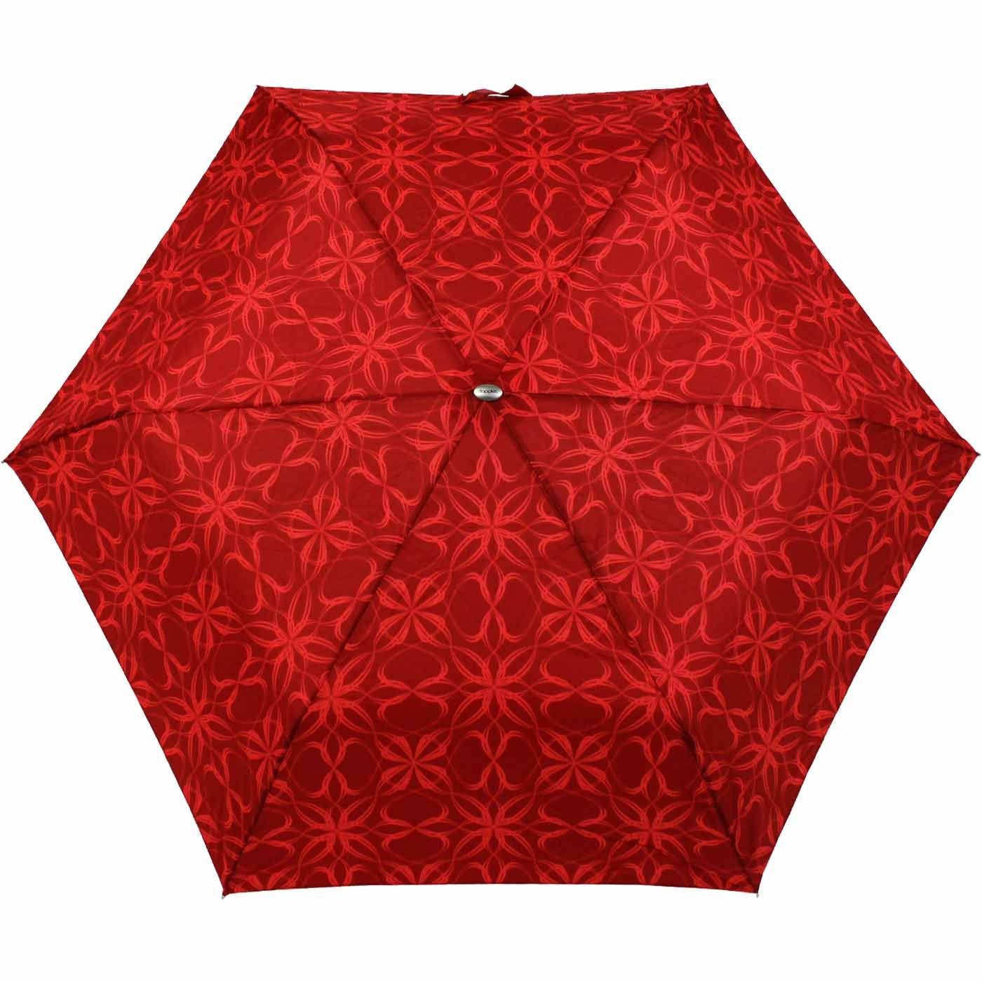 Langregenschirm Carbonsteel extrem - Bloom, rot sehr doppler® und Schirm flacher Slim leichter Mini