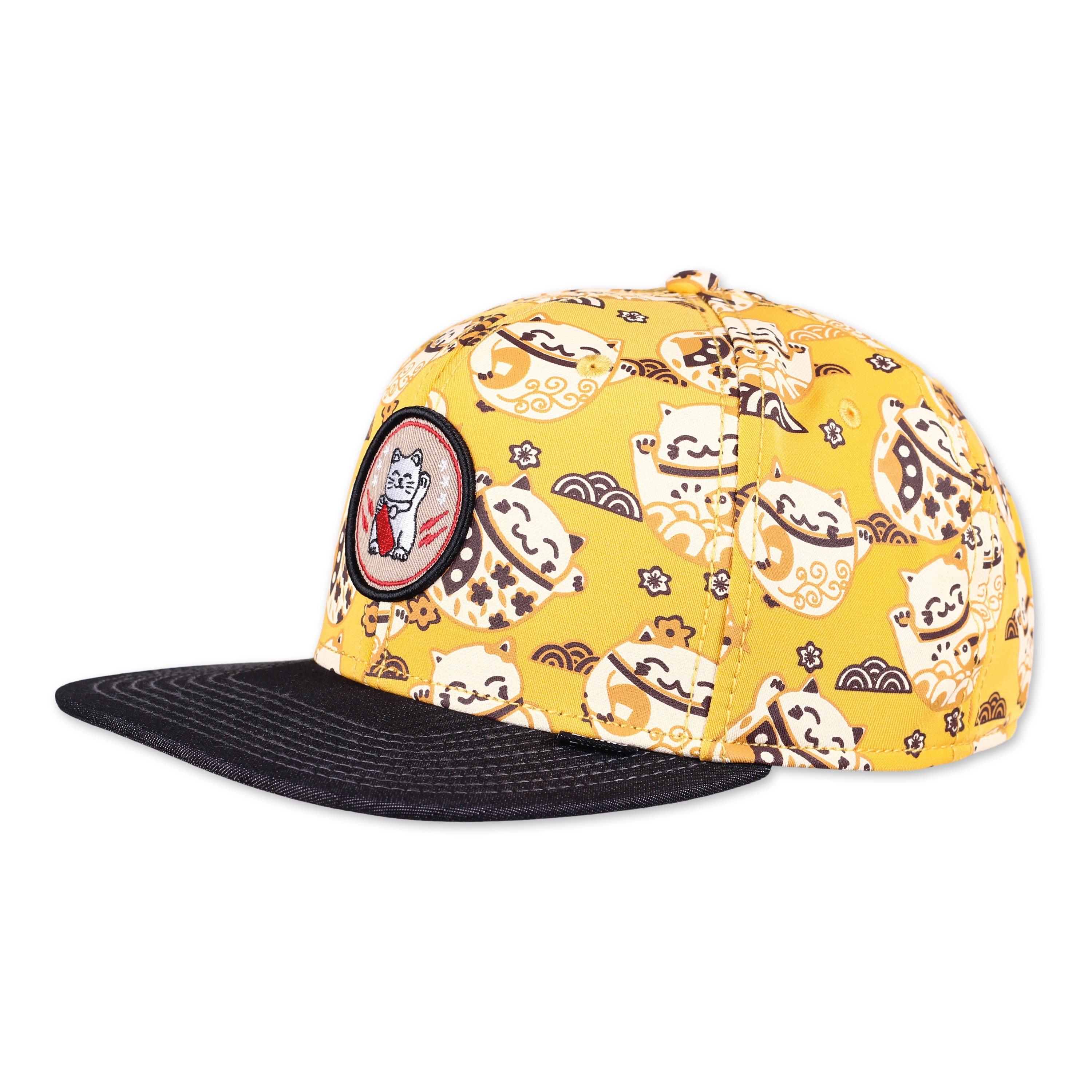 Snapback LuckyCat Djinns Linen Gelb Cap