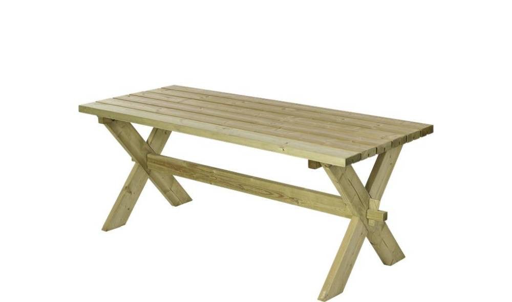 PLUS Gartentisch Plus Tisch Nostalgie 177x75x72cm Kiefer Fichte, Witterungsbeständig