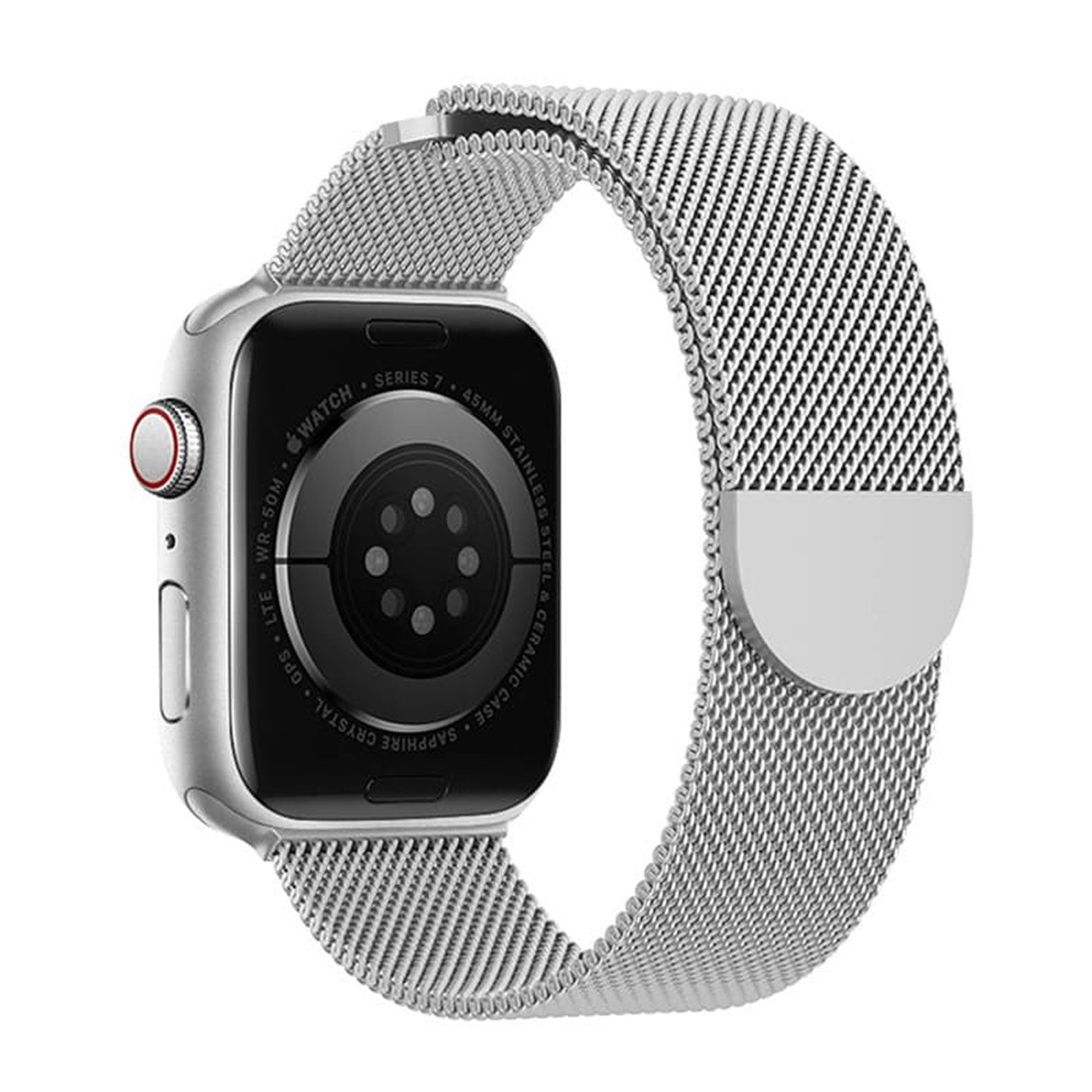 Futurea Smartwatch-Armband für Apple Watch Armband im Milanaise Look Edelstahl Mesh, kompatibel mit allen Apple Watches