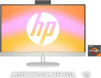 HP 27-cr0211ng All-in-One PC (27 Zoll, AMD Ryzen 7 7730U, Radeon™ Graphics, 16 GB RAM, 1000 GB SSD, Luftkühlung)