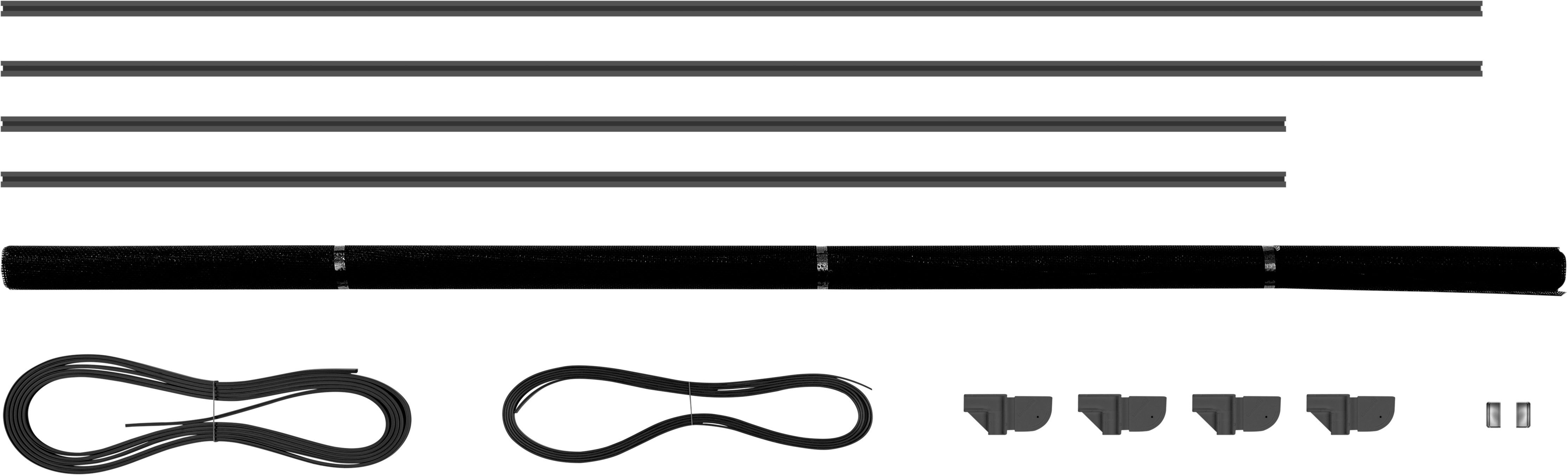 SCHELLENBERG Insektenschutz-Fensterrahmen ohne bohren, Magnetrahmen mit Fiberglasgewebe, (Set, 1-St), Fliegengitter kürzbar, 130 x 150 cm, anthrazit und weiß – Bild 4 von 5