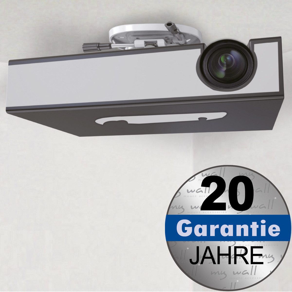 my wall Beamer-Deckenhalterung H16WL, (Millimetergenaue Winkelanpassung durch spezielles Zahnrad System)