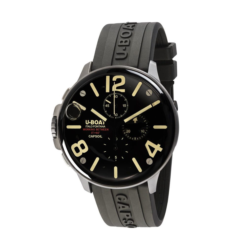 U-Boat Luxusuhr 8111/E Capsoil Chronograph SS Herrenuhr 45mm 10ATM