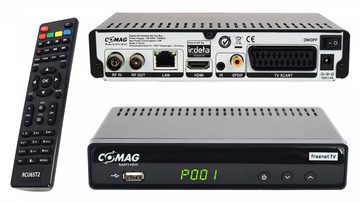 Comag SL65T2 freenet TV, Full HD DVB-T2 HD Receiver (2m HDMI Kabel, aktive DVB-T2 Antenne)