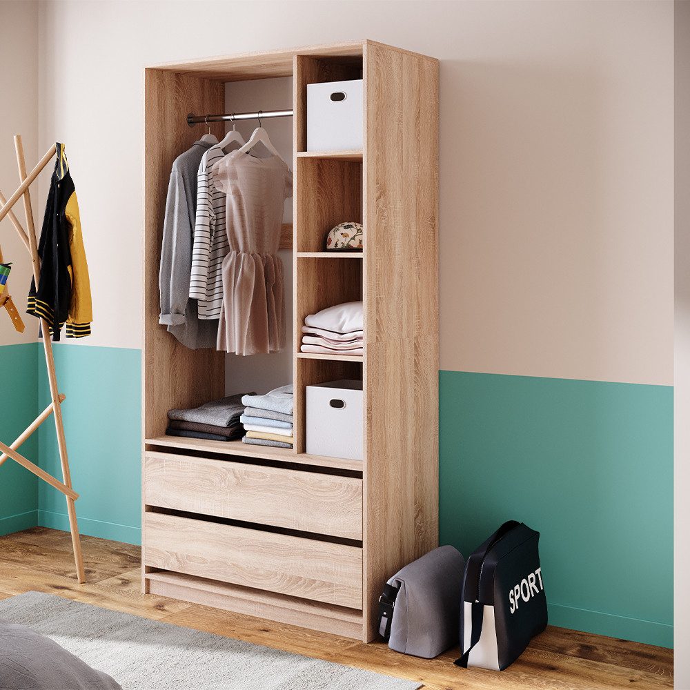 Vicco Elmo, Sonoma, 100 x 200 cm mit 2 Schubladen (1-St)