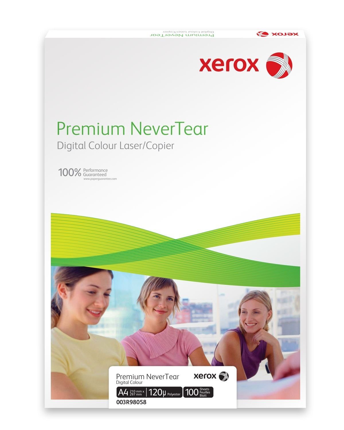 Xerox Druckerpapier xerox Laserfolien Premium NeverTear 003R98058 matt A4 100 Blatt