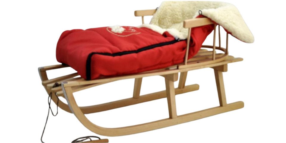 Rodel Holzschlitten Kinderschlitten aus Buchenholz