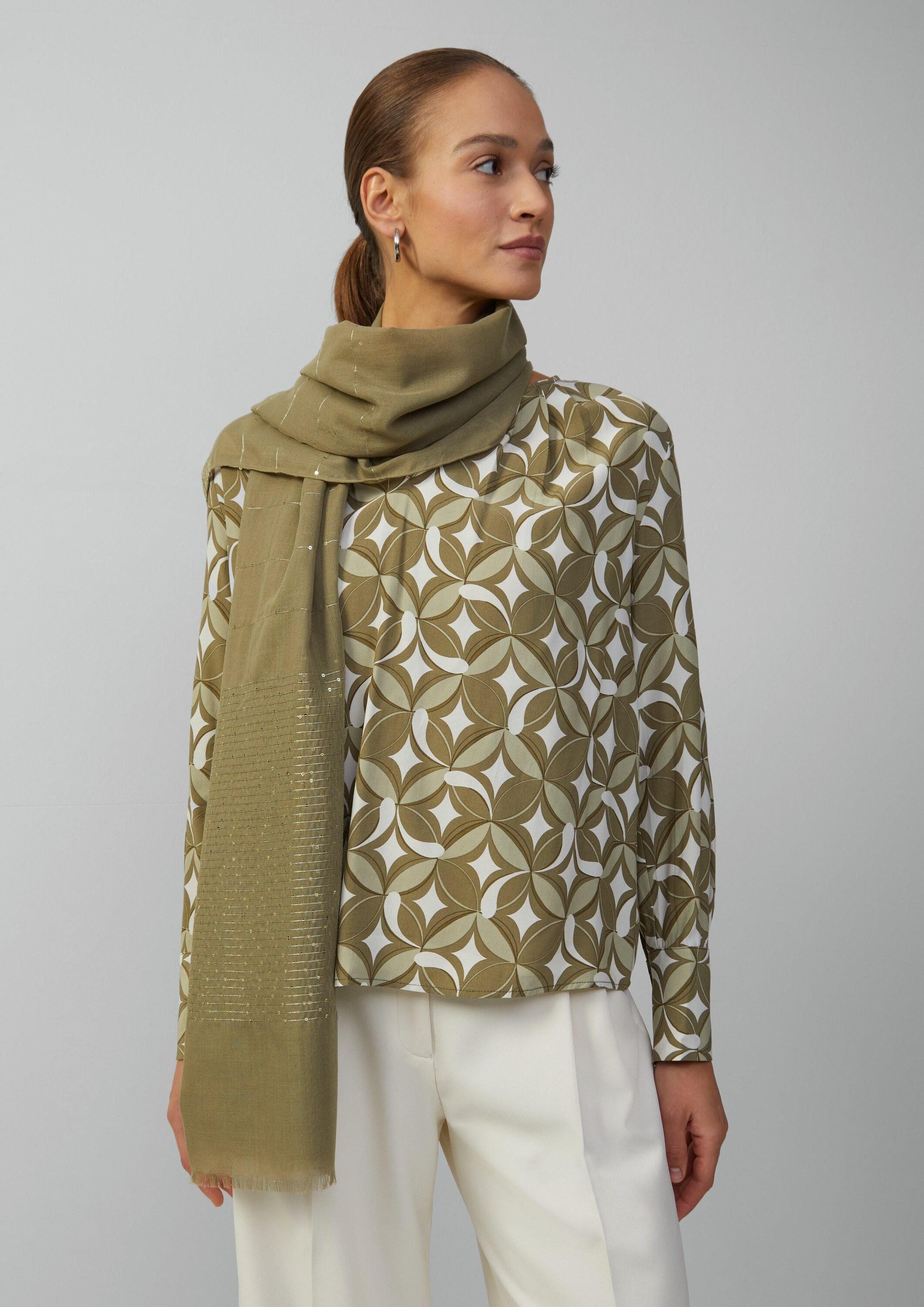 s.Oliver Schal Tuch, Festiver Schal mit Pailletten günstig online kaufen