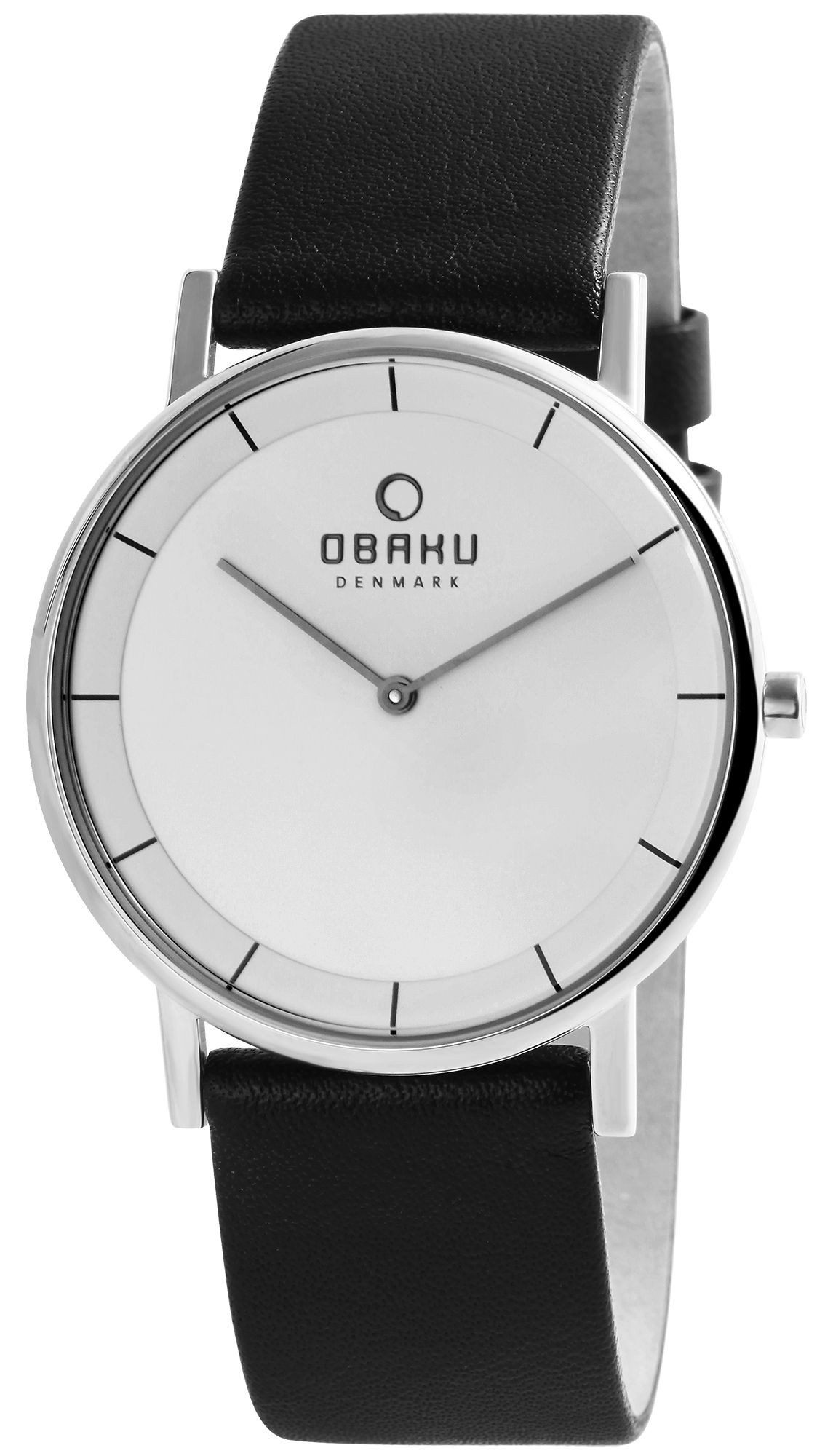 Quarzuhr V143GXCIRB Obaku Unisex Armbanduhr mit Echt Lederband, UVP 149,-