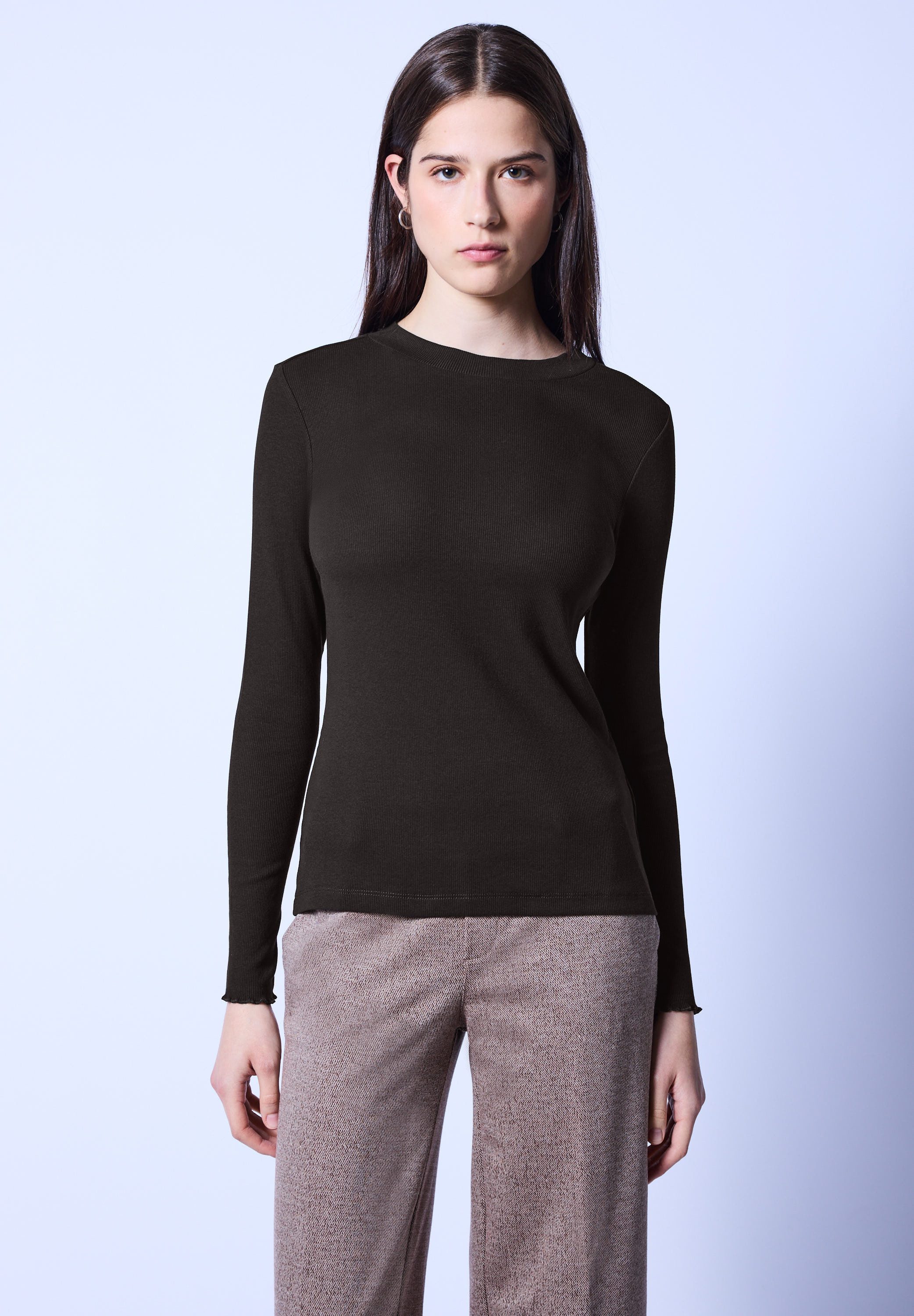 STREET ONE STUDIO Langarmshirt Rundhalsausschnitt günstig online kaufen