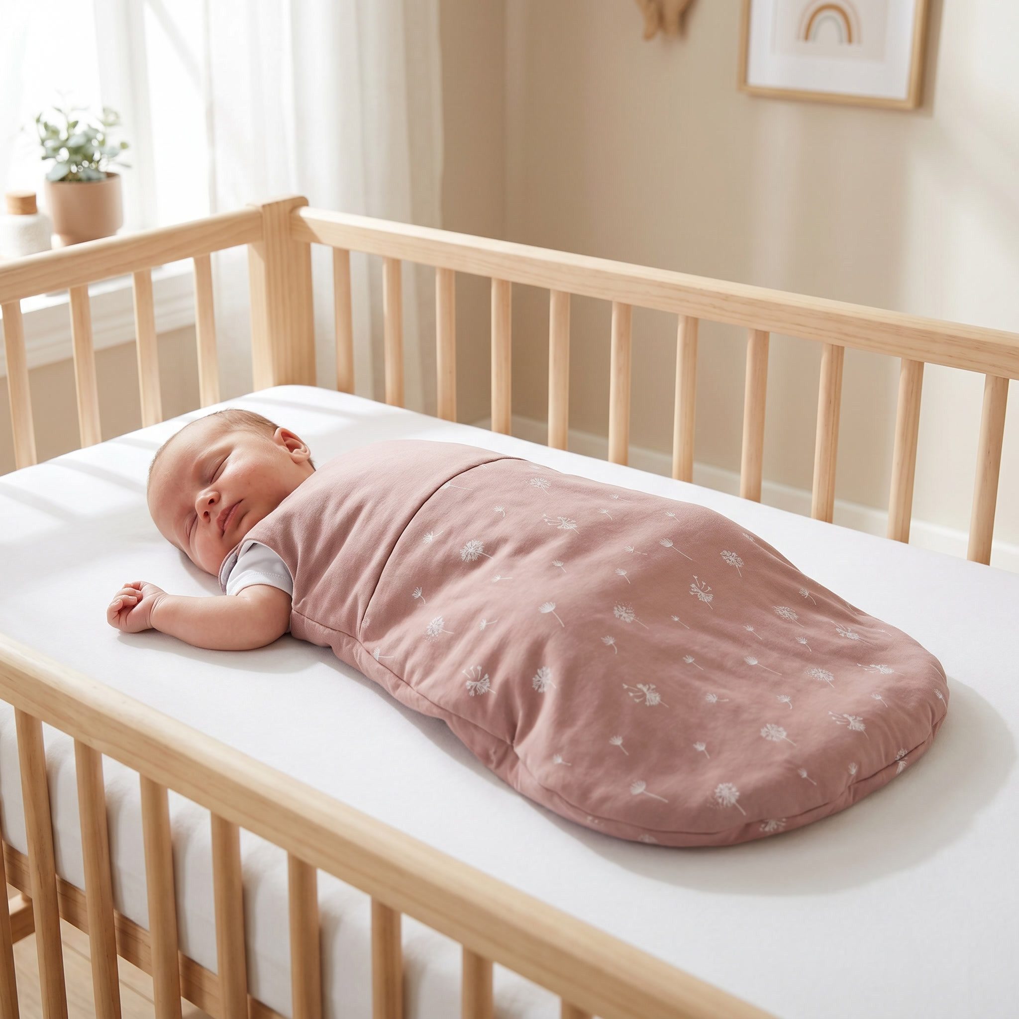 Fillikid Babyschlafsack wattiert, rund, TOG 2,5, für das ganze Jahr und Raumtemperaturen von 15-21°C
