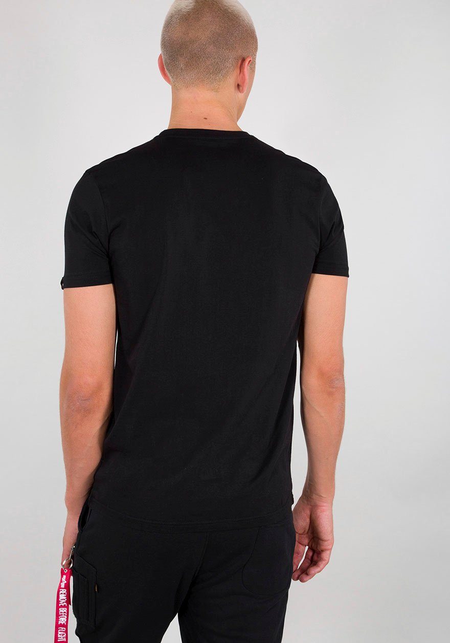 white INDUSTRIES black T ALPHA Industries Alpha Rundhalsshirt