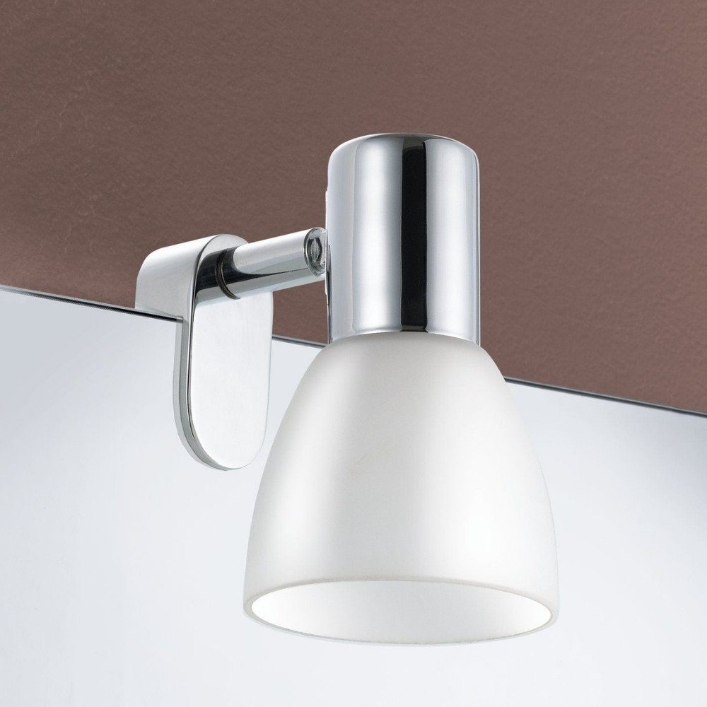 click-licht Spiegelleuchte Spiegelleuchte, chrom, Glas, 1-flammig, Badezimmer E14, opal-matt, Lampen Badezimmerlampen, Angabe, das keine Nein, enthalten: für Leuchtmittel Badleuchte, warmweiss