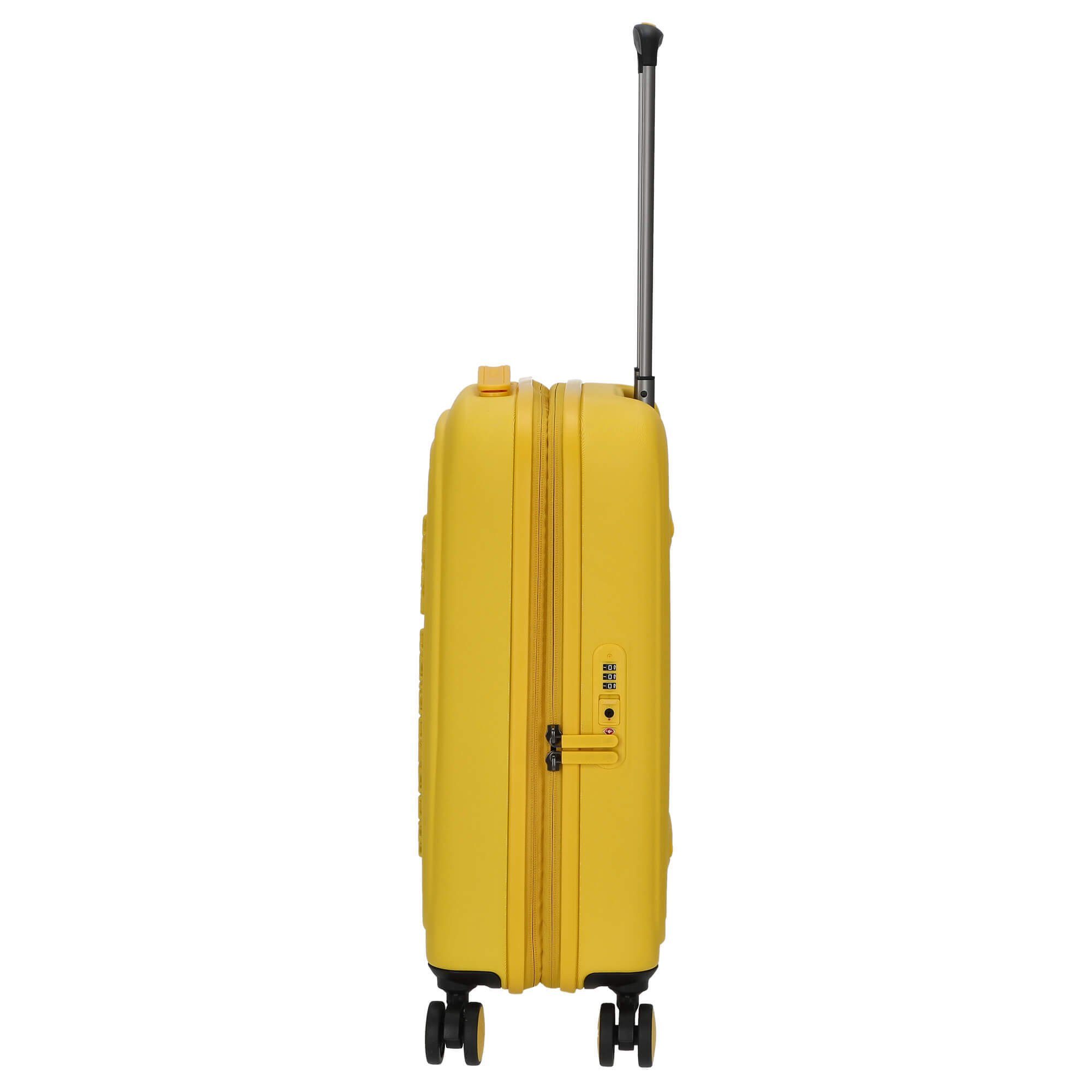 Rollen Duck yellow Mandarina cm erw., duck Rollen 52 4 Handgepäck-Trolley - Logoduck+ 4-Rollen-Kabinentrolley