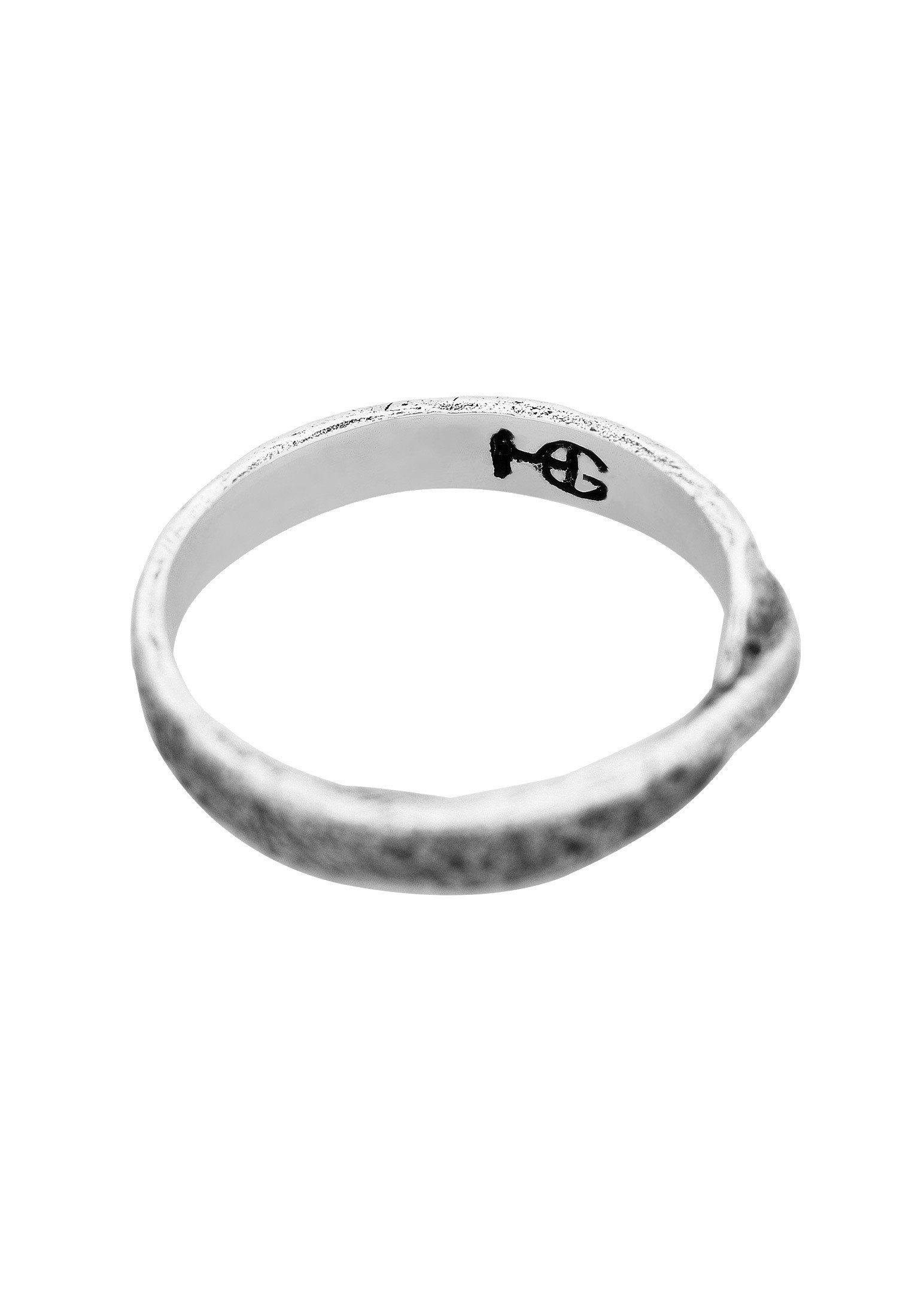 HAZE & GLORY Silberring Herren Bandring - Twisted 925 Silber