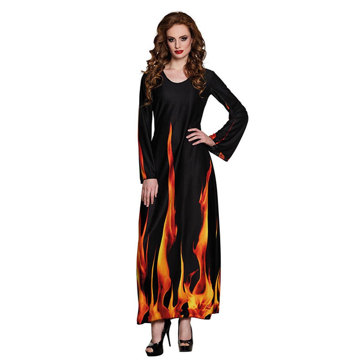 Hexen-Kostüm Kostüm Lady Feuer & Flamme Kleid Gr.36/38