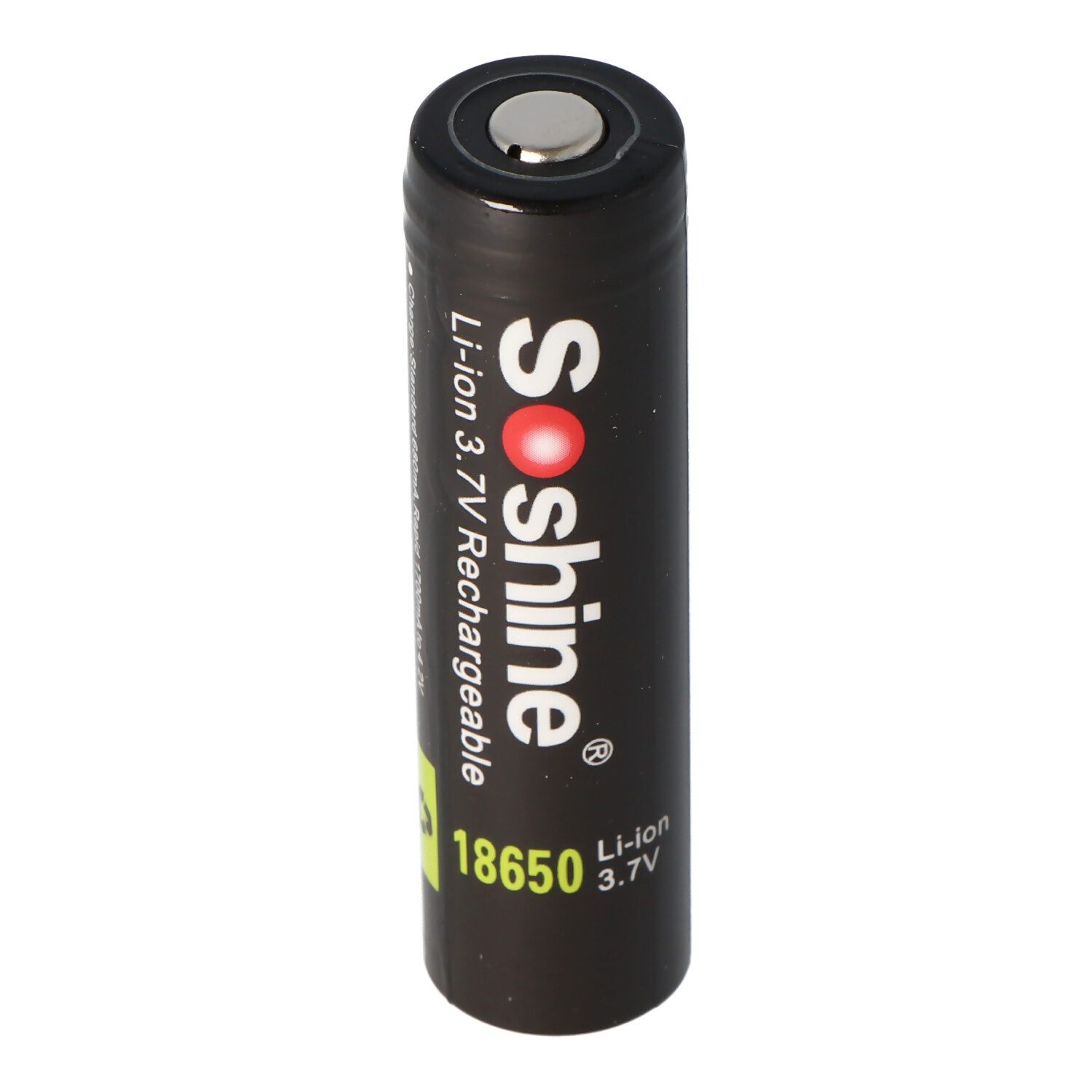 Soshine 18650 3400mAh 3,6V, 3,7V Li-Ion-Akku 68,2x18,45mm PCB geschüt Akku
